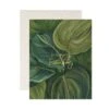Green Leaves Birthday Card