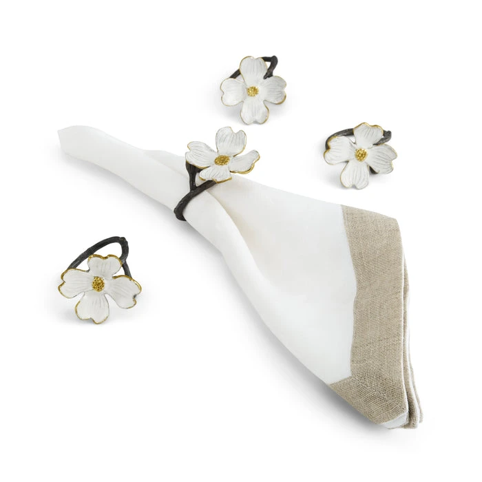 Michael Aram Dogwood Napkin Ring, White 3 Michael Aram Dogwood Napkin Ring, White