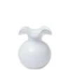 Vietri Hibiscus Glass White Bud Vase -Selected Home Goods Store hbs 8580w gb