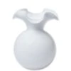 Vietri Hibiscus Glass White Vase, Medium -Selected Home Goods Store hbs 8582w