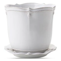 Juliska Berry & Thread Whitewash Planter 7" 9 Juliska Berry & Thread Whitewash Planter 7" -Selected Home Goods Store ja137 w