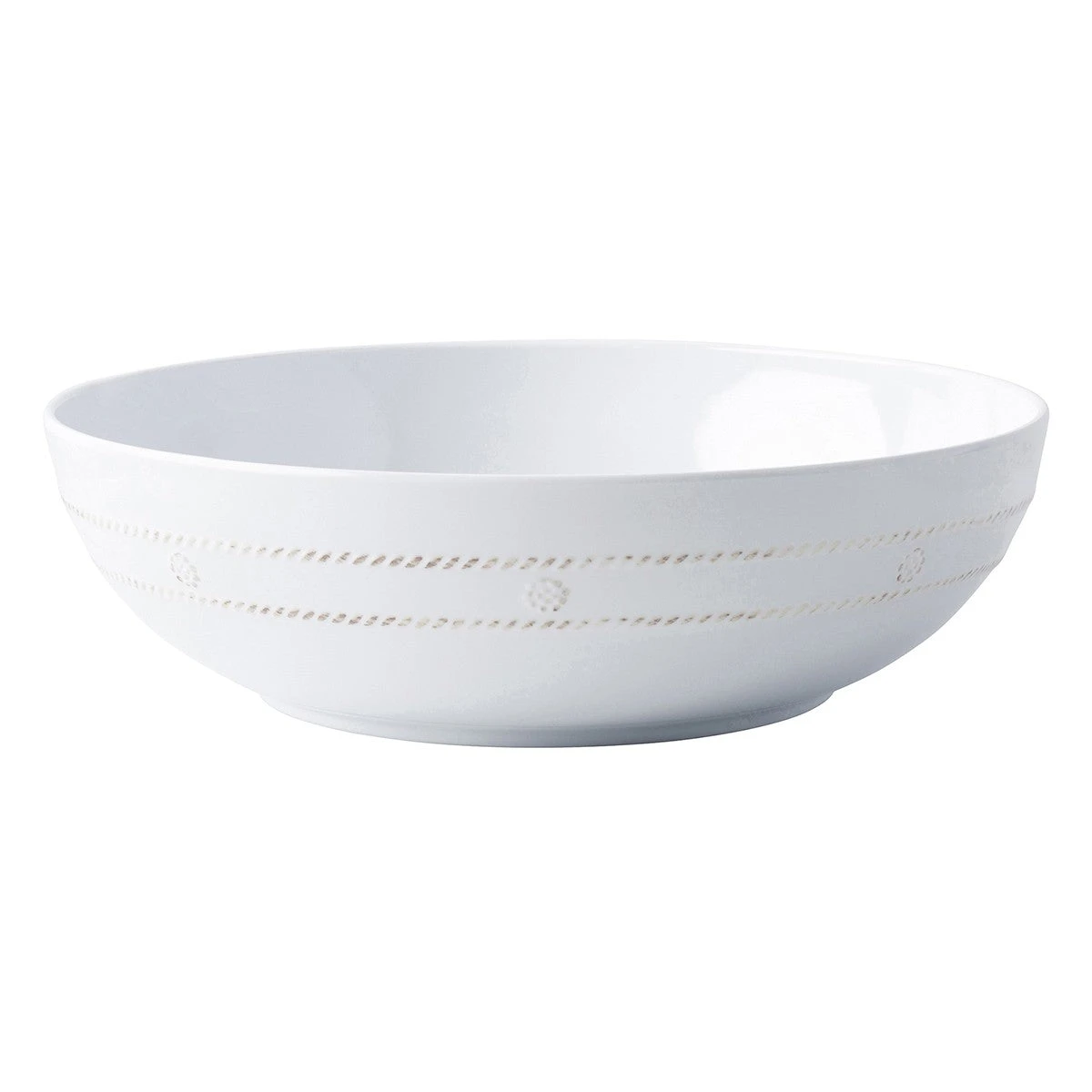 Juliska Berry & Thread Melamine Whitewash Bowl 12" 4 Juliska Berry & Thread Melamine Whitewash Bowl 12" - Image 2