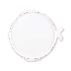 Vietri Lastra Melamine White Fish Salad / Dessert Plate