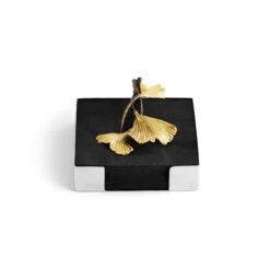 Michael Aram Golden Ginkgo Cocktail Napkin Holder -Selected Home Goods Store michael aram golden ginkgo cocktail napkin holder 4