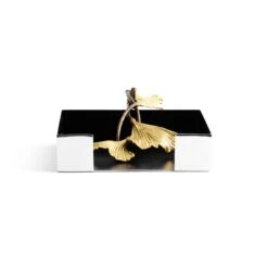 Michael Aram Golden Ginkgo Cocktail Napkin Holder -Selected Home Goods Store michael aram golden ginkgo cocktail napkin holder 5