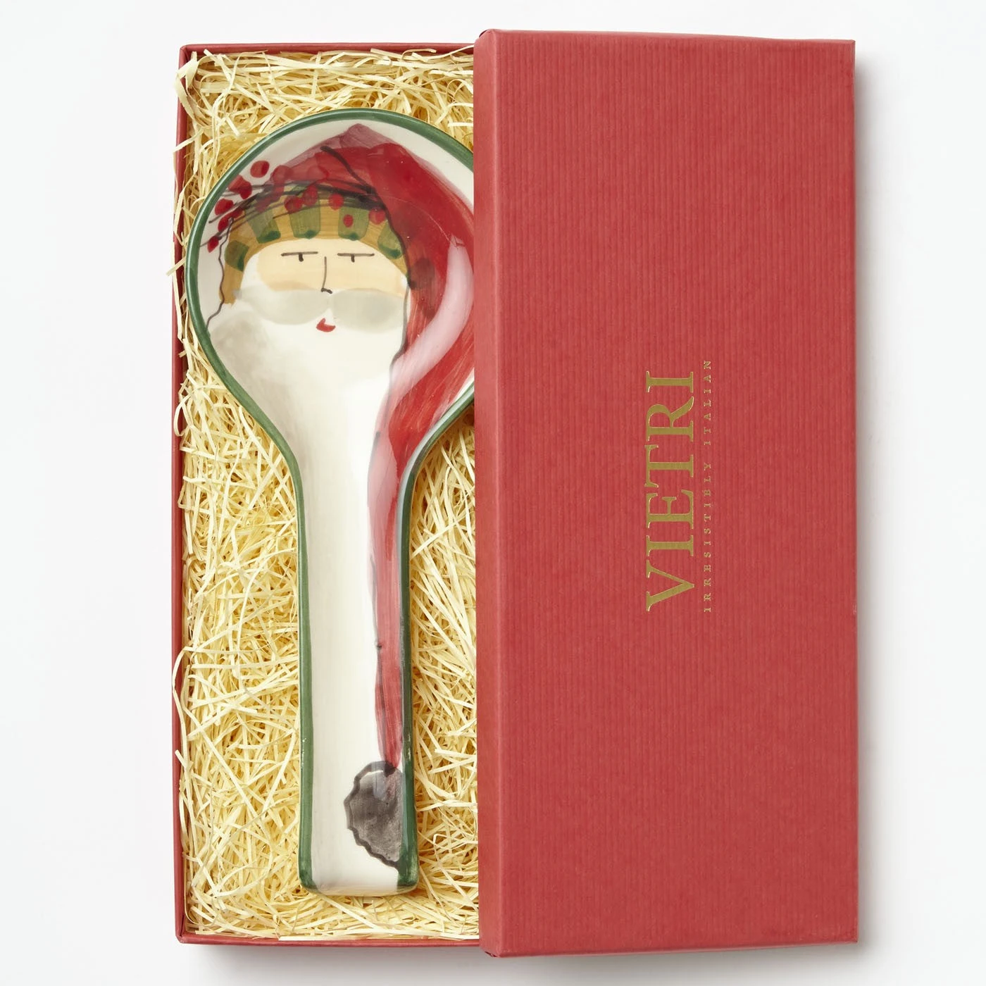 Vietri Old St. Nick Spoon Rest In Gift Box 4 Vietri Old St. Nick Spoon Rest In Gift Box - Image 2