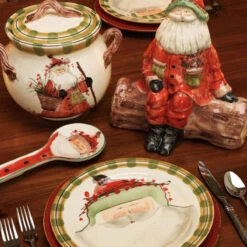 Vietri Old St. Nick Spoon Rest In Gift Box 7 Vietri Old St. Nick Spoon Rest In Gift Box -Selected Home Goods Store osn 7891 4