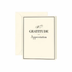 Crane & Co. "With Gratitude & Appreciation" Card