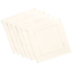 Sferra Festival Oyster Square Cocktail Napkin Set/6 (Monogrammed)