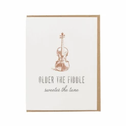 Older The Fiddler Birthday Card
