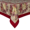 Winter Garden Red & Green Tablecloth -Selected Home Goods Store table cloth winter garden red green