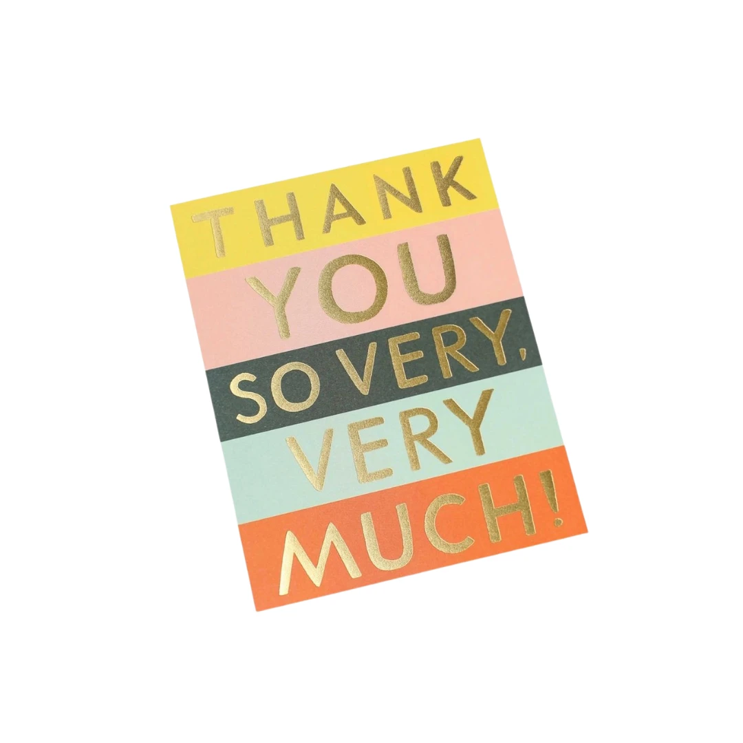 Color Block Thank You Card 4 Color Block Thank You Card - Image 2