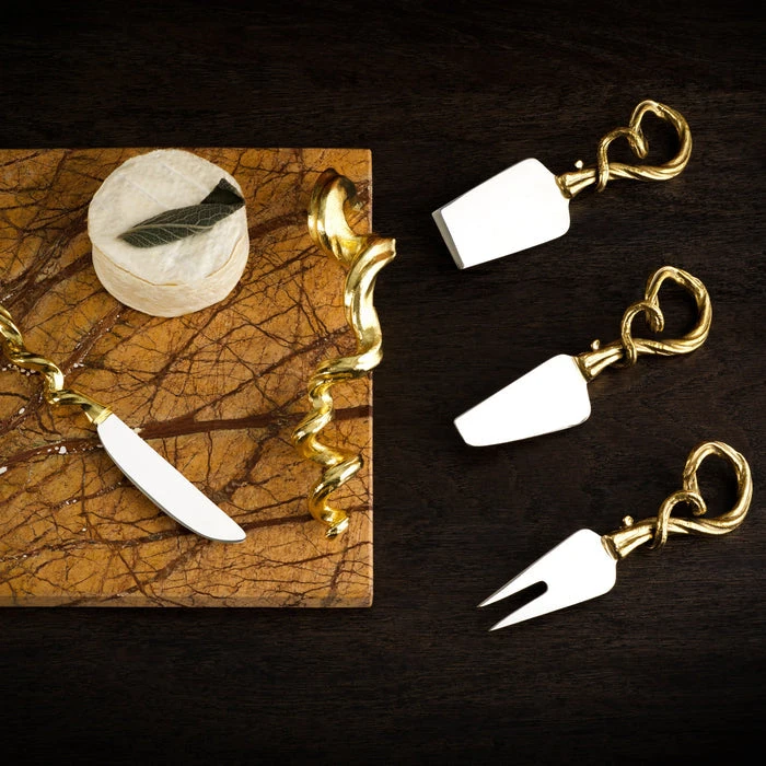 Michael Aram Vine Cheese Knives 4 Michael Aram Vine Cheese Knives - Image 2