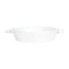 Vietri Lastra White Handled Round Baker -Selected Home Goods Store x LAS 2652W